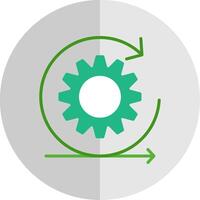 Scrum Flat Scale Icon Design vector