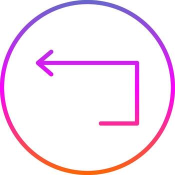 lazo línea degradado icono diseño vector