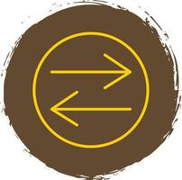 Swap Line Gradient Icon Design vector