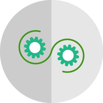 Devops Flat Scale Icon Design vector