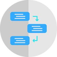 Dependencies Flat Scale Icon Design vector