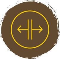 SPLIT Line Gradient Icon Design vector