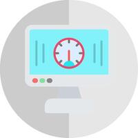 Performance Flat Scale Icon Design vector