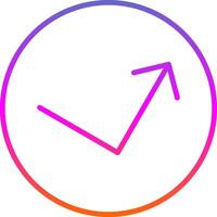 Bounce Line Gradient Icon Design vector