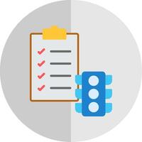 Project Status Flat Scale Icon Design vector