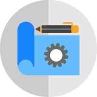 Prototype Flat Scale Icon Design vector