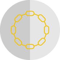 Chain Flat Scale Icon Design vector