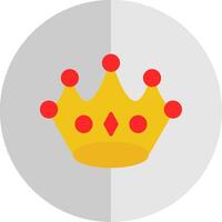 Tiara Flat Scale Icon Design vector