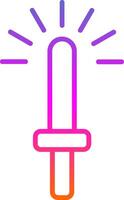 Light Stick Line Gradient Icon Design vector