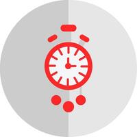 reloj plano escala icono diseño vector