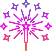 Bengal Light Line Gradient Icon Design vector