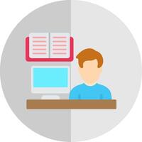 Lecture Flat Scale Icon Design vector