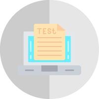 OnLine Circle Multi Circle Test Flat Scale Icon Design vector