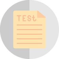 Test Flat Scale Icon Design vector
