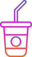 Soft Drink Line Gradient Icon Design vector