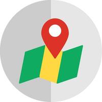 Map Pointer Flat Scale Icon Design vector