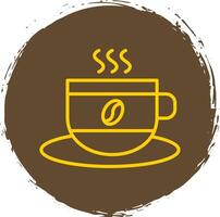 Coffee Cup Line Gradient Icon Design vector