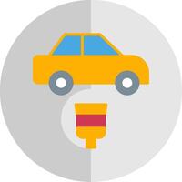Car Painting Flat Scale Icon Design vector
