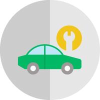 Car Service Flat Scale Icon Design vector