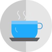 Teacup Flat Scale Icon Design vector