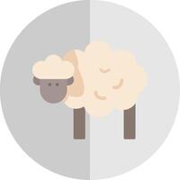 Sheep Flat Scale Icon Design vector