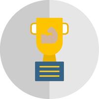 Trophy Flat Scale Icon Design vector