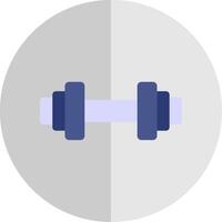 Barbell Flat Scale Icon Design vector