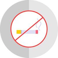 No Smoking Flat Scale Icon Design vector