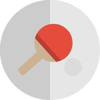 Table Tennis Flat Scale Icon Design vector