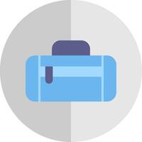 Duffle Bag Flat Scale Icon Design vector