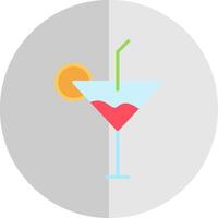 Cocktail Flat Scale Icon Design vector