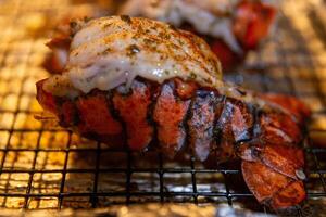 Broiled lobster tail photo