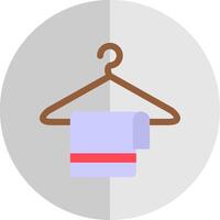 Clothes Hanger Flat Scale Icon Design vector