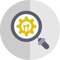 Gears Flat Scale Icon Design vector