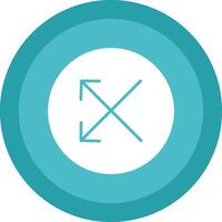 Split Line Shadow Circle Icon Design vector