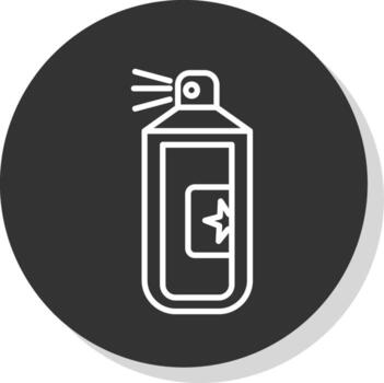 tonto instrumentos de cuerda línea sombra circulo icono diseño vector