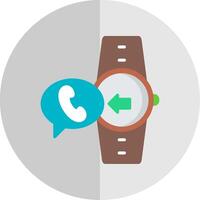 Incoming Call Flat Scale Icon Design vector