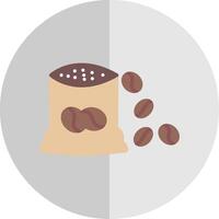 Beans Bag Flat Scale Icon Design vector