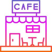 Cafe Line Gradient Icon Design vector