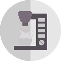 Coffee Maker Flat Scale Icon Design vector