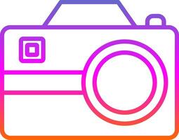 fotografía línea degradado icono diseño vector