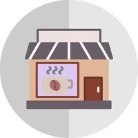 Cafe Flat Scale Icon Design vector