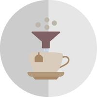 café filtrar plano escala icono diseño vector