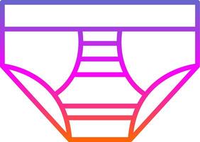 Underwear Line Gradient Icon Design vector
