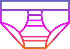 Underwear Line Gradient Icon Design vector