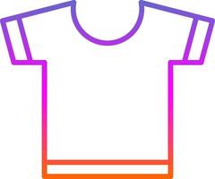 T Shirt Line Gradient Icon Design vector