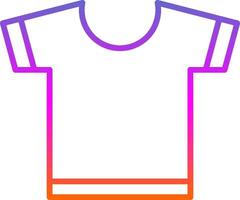 T Shirt Line Gradient Icon Design vector