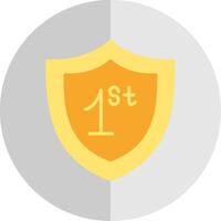 Shield Flat Scale Icon Design vector