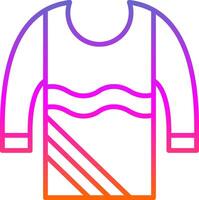 Sweater Line Gradient Icon Design vector