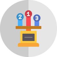 Leaderboard Flat Scale Icon Design vector